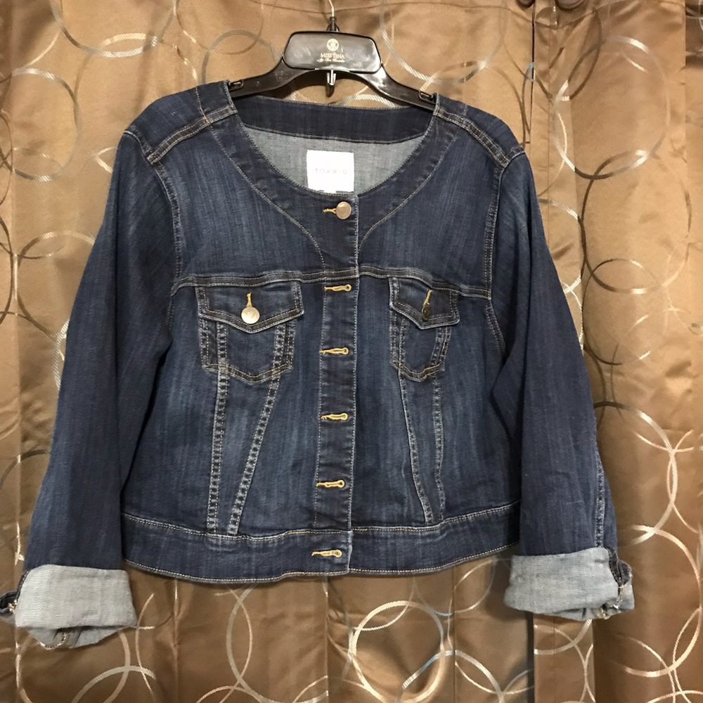 Torrid Crop Jean Jacket